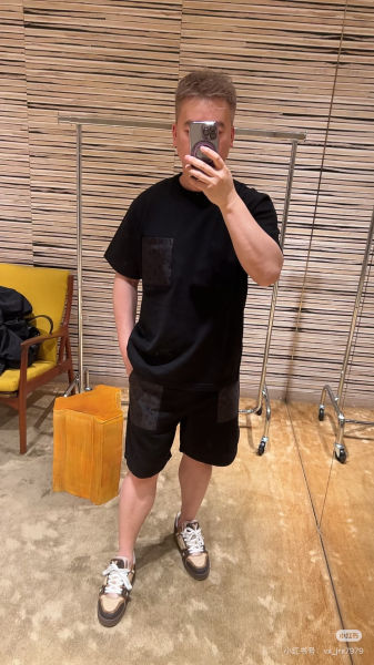 루이비통 모노그램 아플리케 드로스트링 쇼츠