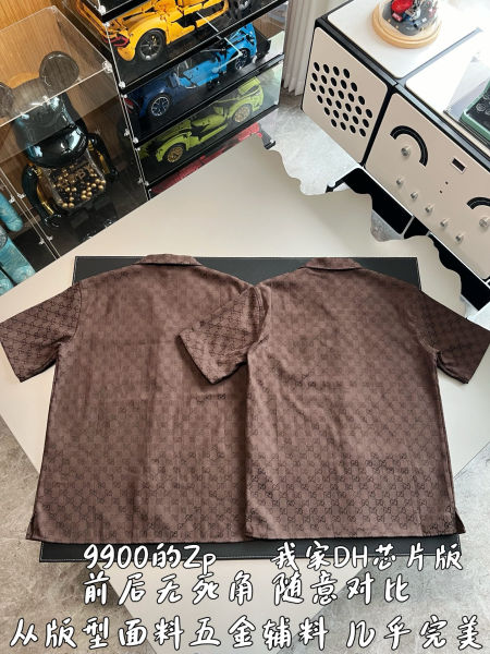 구찌 GG 캔버스 블렌딩 볼링 셔츠