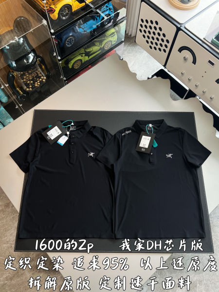 아크테릭스 블랙 폴로 반팔 셔츠(3color)