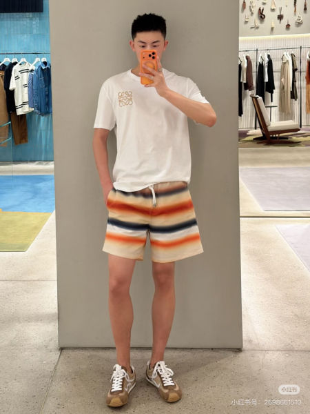 로에베 뉴 선셋 그라데이션 비치 쇼츠