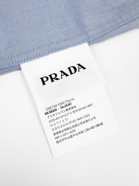 프라다 자수 로고 셔츠(2color)