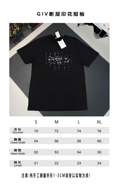 지방시 포토그래픽 네거티브 코튼 티셔츠