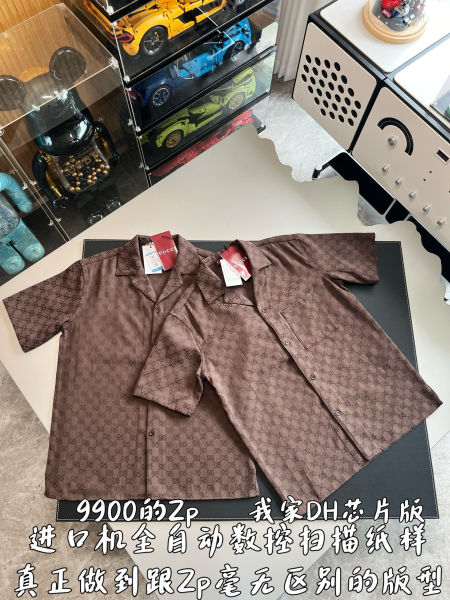 구찌 GG 캔버스 블렌딩 볼링 셔츠