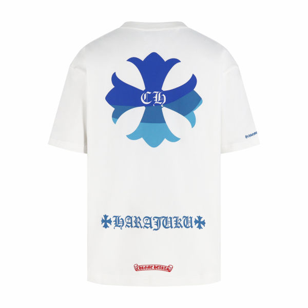 크롬하츠 블루 크로스 프린트 반팔티(2color)