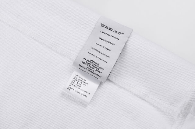 에르메스 자수 아플리케 크루넥 반팔티(2color)