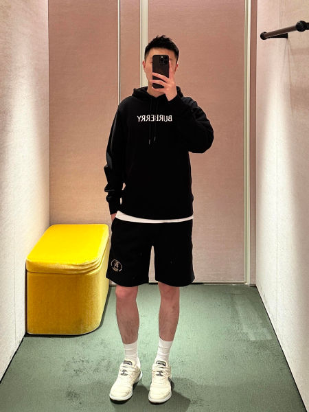 버버리 체크 나이트 엠블럼 쇼츠