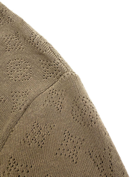 루이비통 메쉬 자카드 니트 폴로 셔츠