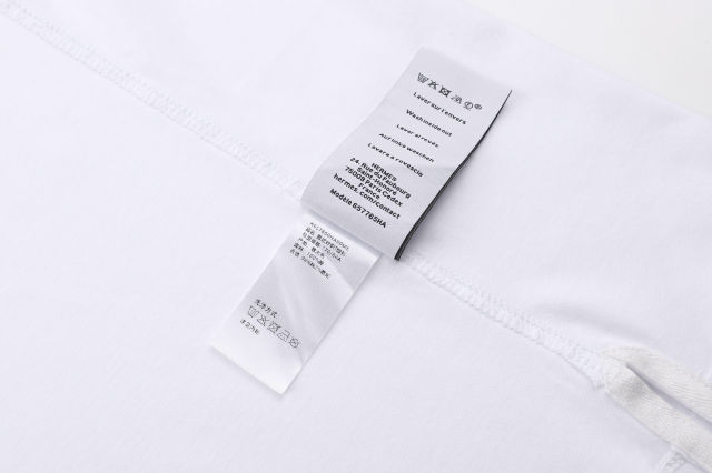 에르메스 새들 패턴 더블 레이어 커프스 반팔티(2color)