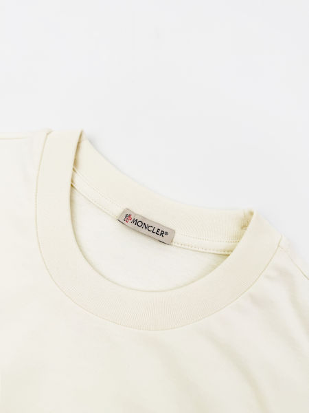 몽클레어 스트라이프 로고 패치 반팔티(2color)
