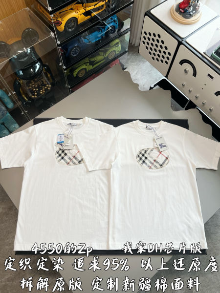 버버리 체크나이트 스탬프 코튼 티셔츠(2color)