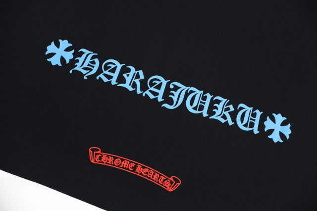 크롬하츠 블루 크로스 프린트 반팔티(2color)