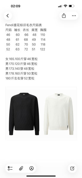 펜디 더블 F 자카드 로고 스웨터(2color)