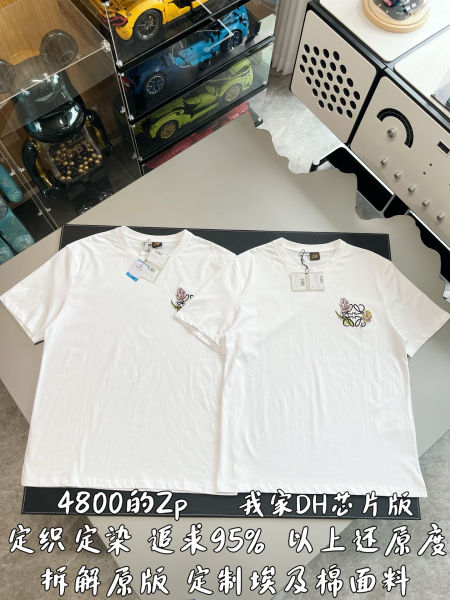 로에베 아나그램 자수 화이트 코튼 티셔츠(2color)