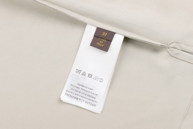 루이비통 실크 오픈 칼라 고소 셔츠