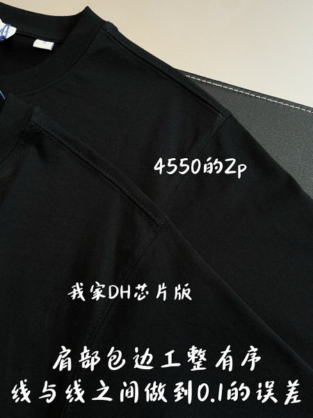 버버리 체크 플래그 로고 코튼 티셔츠(3color)