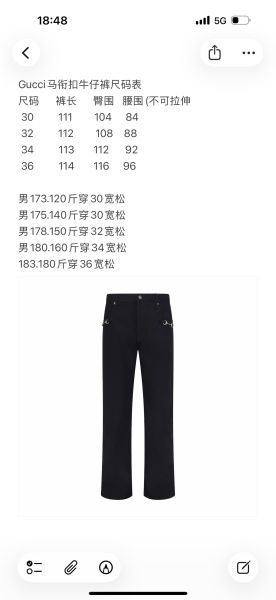 구찌 호스빗 데님 진