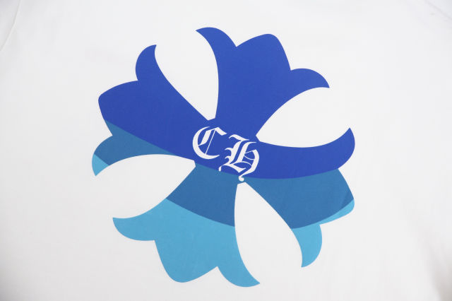 크롬하츠 블루 크로스 프린트 반팔티(2color)