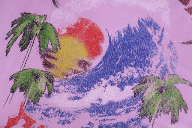 발렌시아가 웨이브 프린트 반팔티(3color)