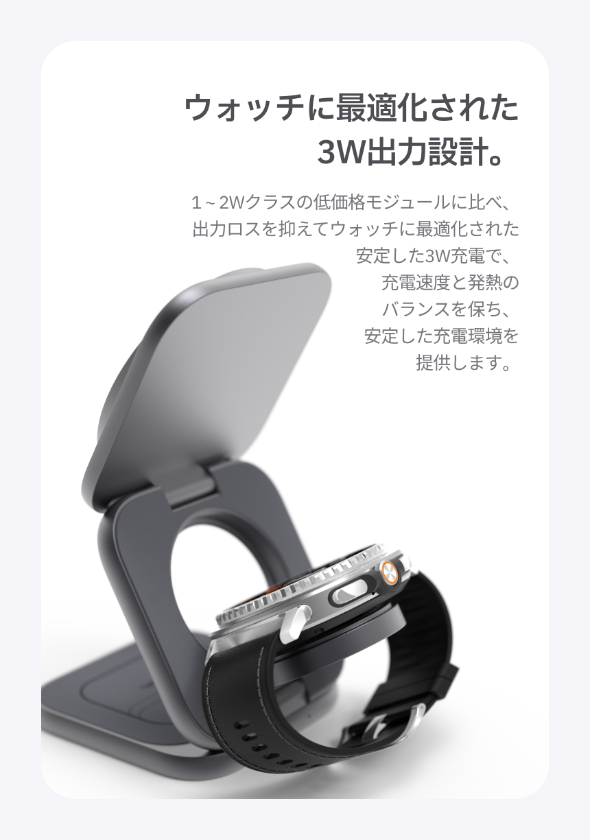 레드빈 더베러 25W QI2.2 3IN1 맥세이프충전기 갤럭시워치 무선충전 P1-MG