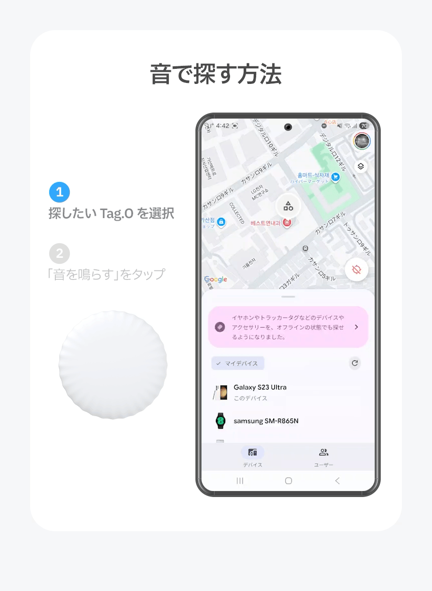 Redbean Tag.O デュアルOS対応スマートファインダー H1TO