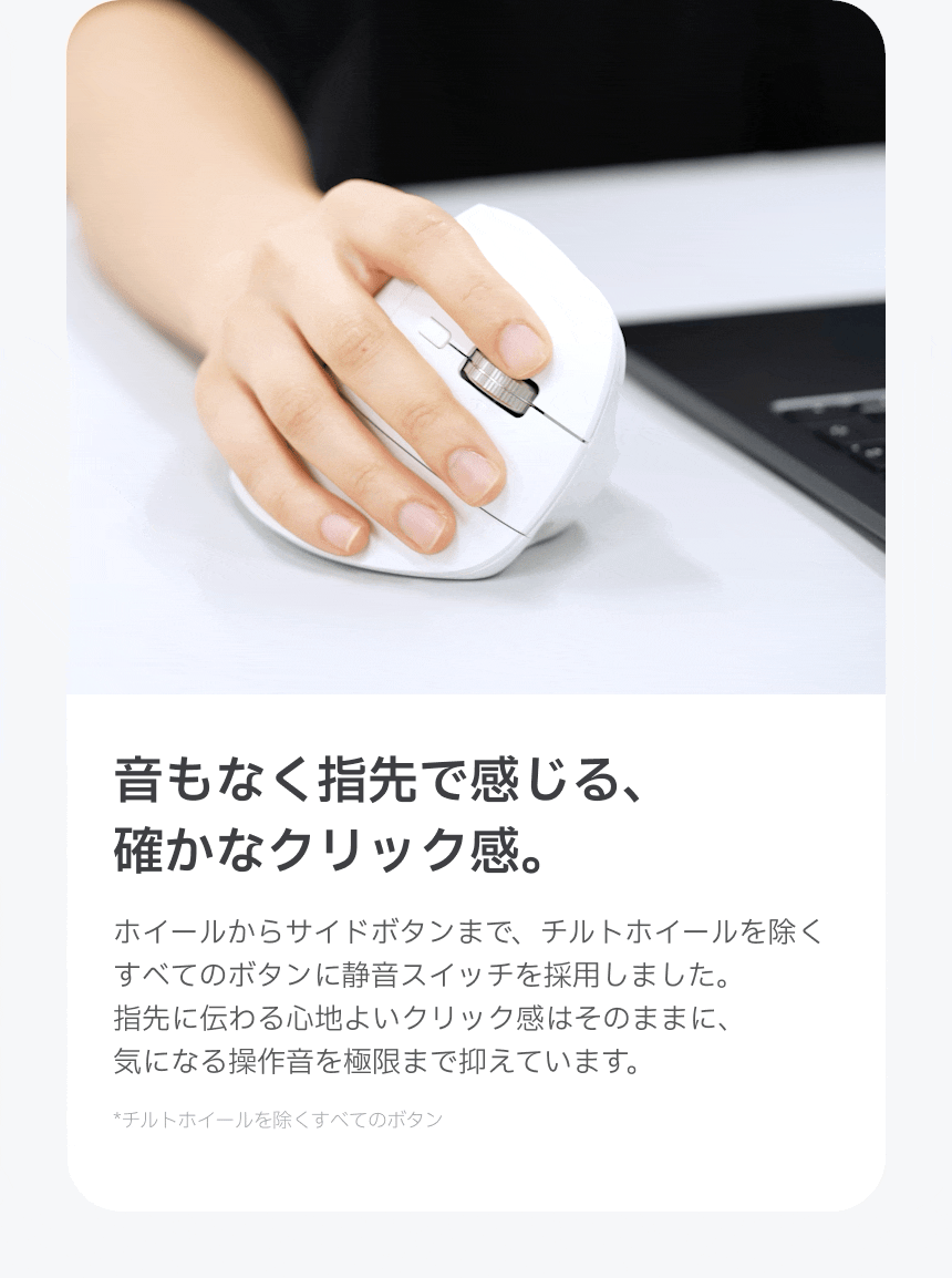 Redbean Quantum Scroll 高速スクロール充電式ツインホイール縦型マウス A79R