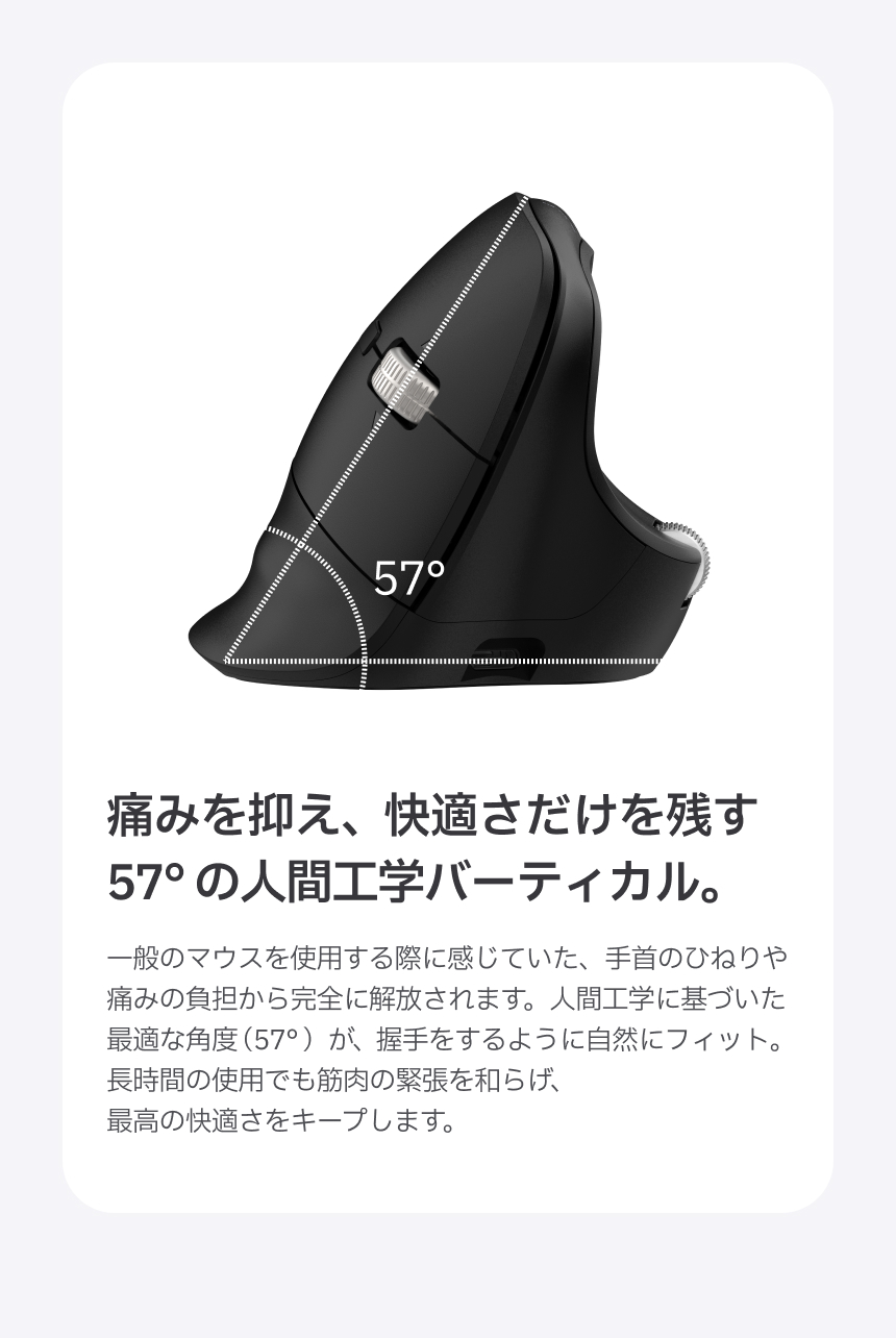 Redbean Quantum Scroll 高速スクロール充電式ツインホイール縦型マウス A79R