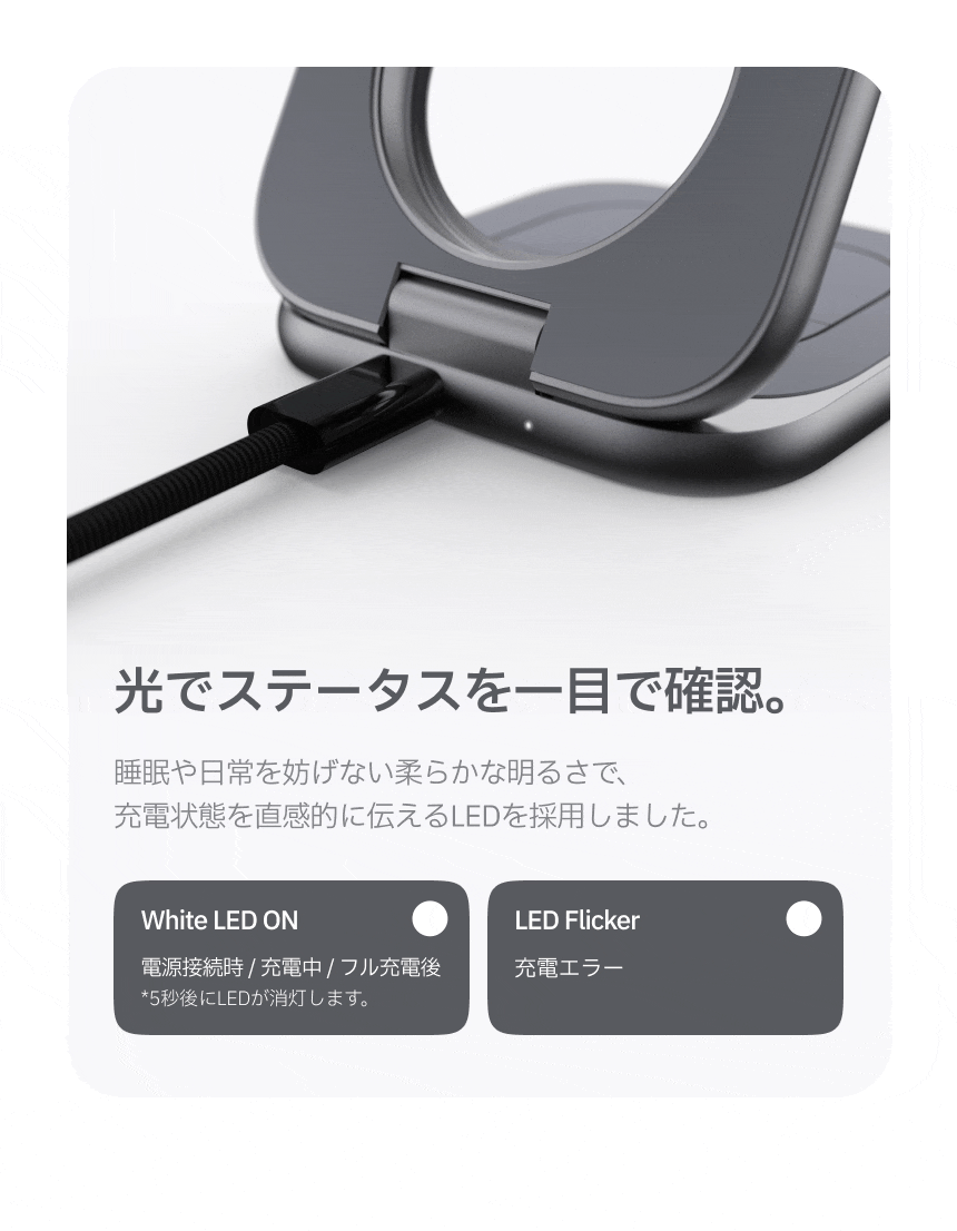 Redbean the better 25W Qi2.2 3in1 charging stand for Apple Watch P1-M