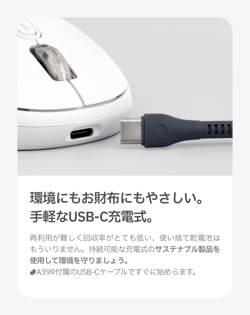 Redbean Quantum Scroll 高速スクロール充電式コンパクトマウス A39R