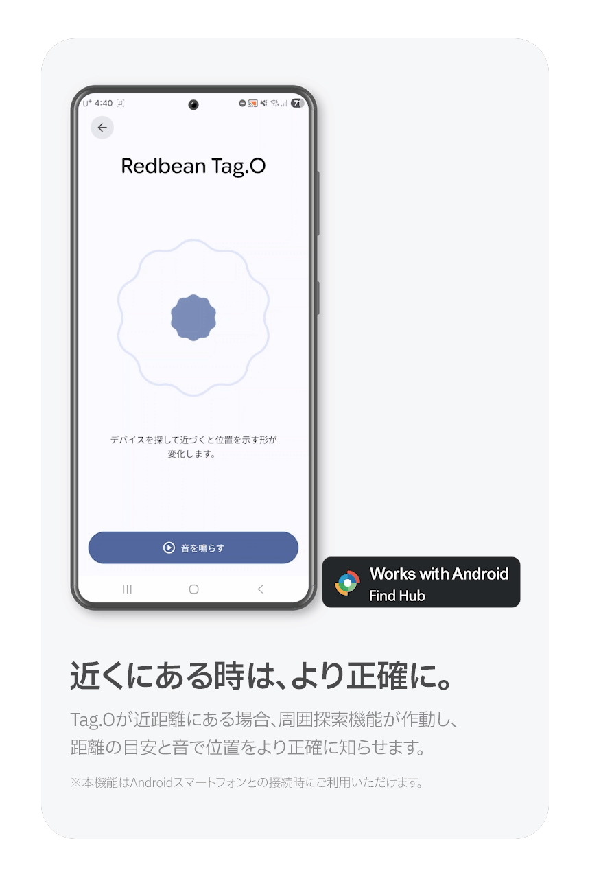 Redbean Tag.O デュアルOS対応スマートファインダー H1TO