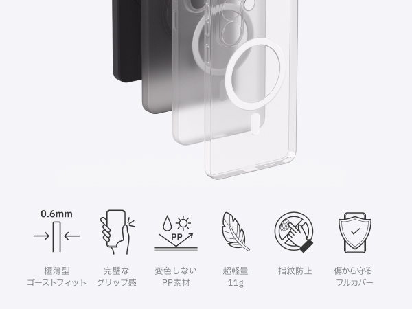 Redbean GhostFit 極薄0.6mm MagSafeケース For Galaxy Series