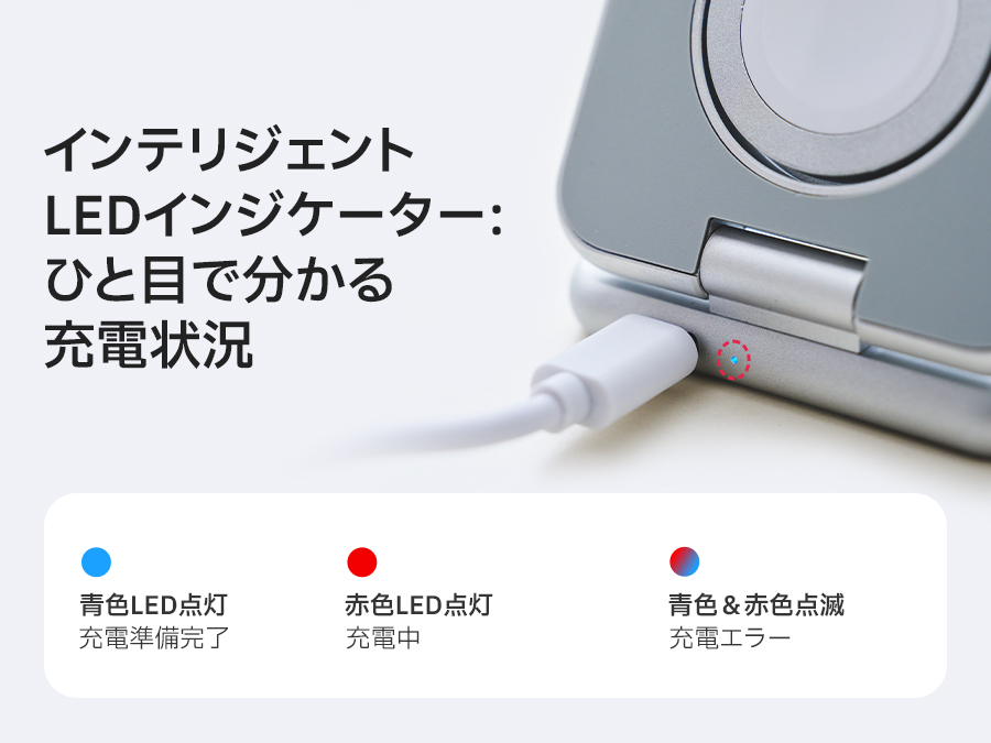 Redbean the better P1 Pro 3in1ワイヤレス充電器 for Apple Watch