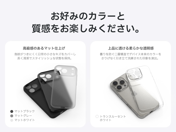 Redbean GhostFit 極薄0.6mm フルカバーケース for iPhone Series