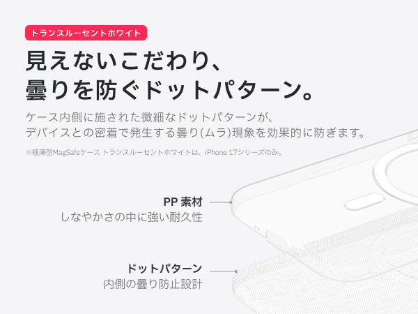 Redbean GhostFit 極薄0.6mm MagSafeケース For iPhone Series