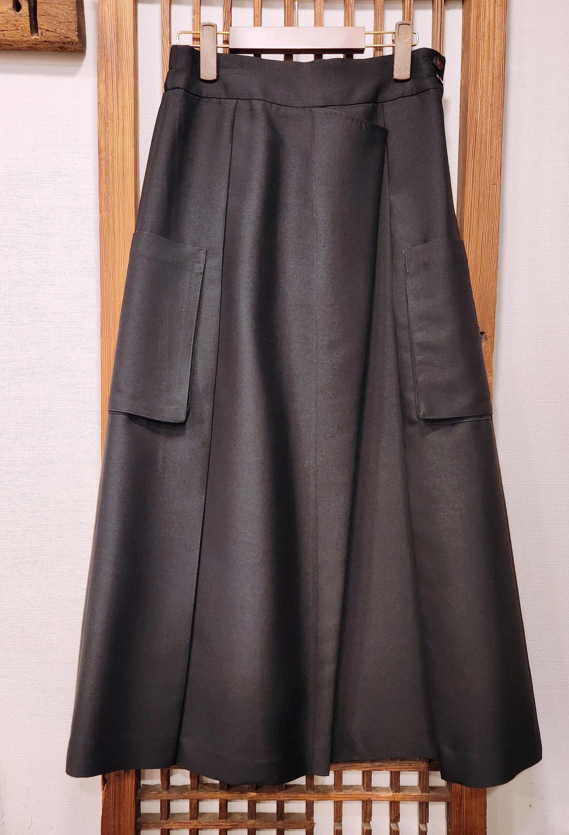 Silk Pocket Skirt