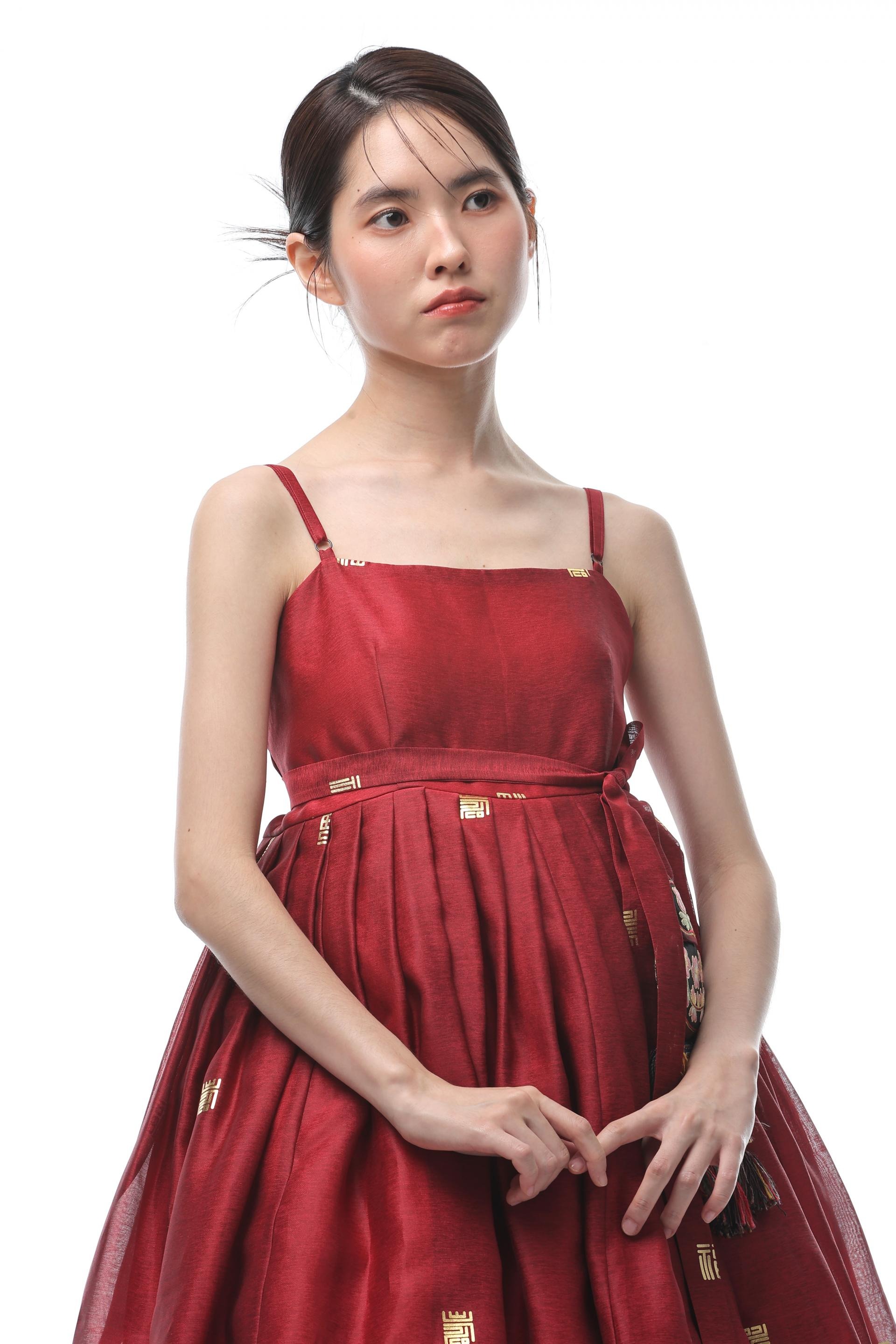 Subok Gold Jacquard Dress