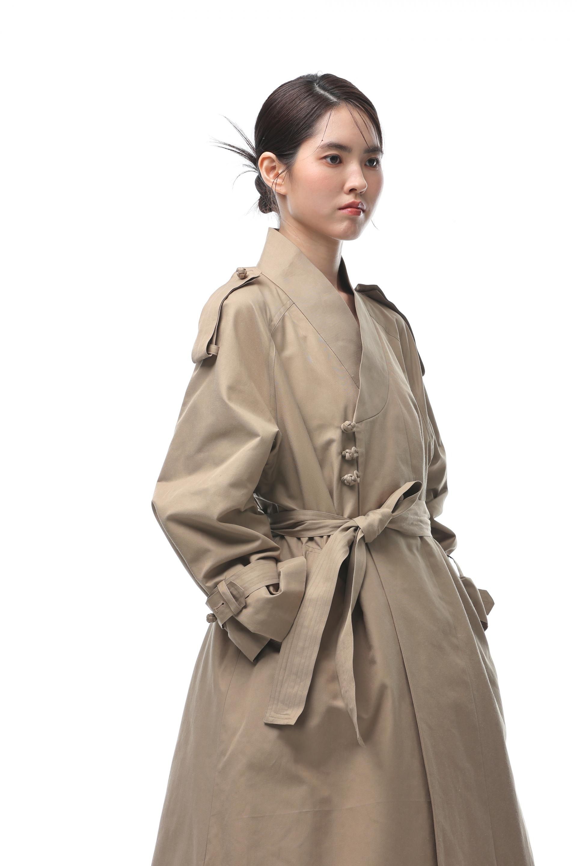 Knotted Trench Coat