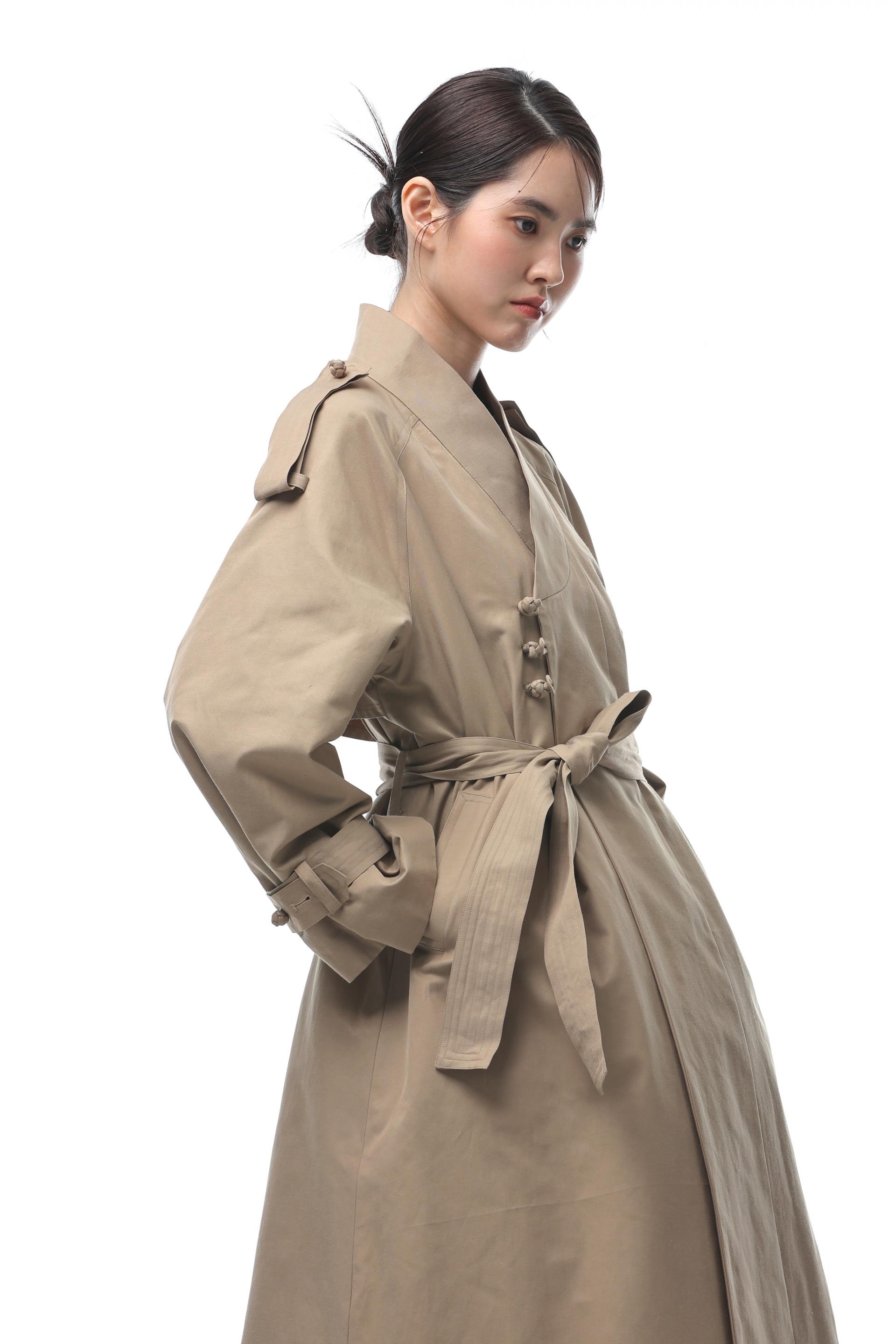 Knotted Trench Coat