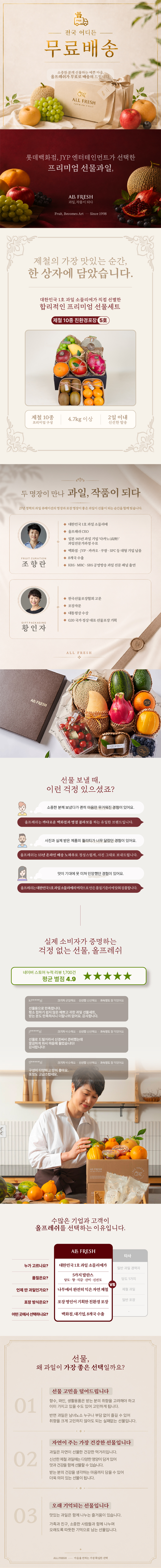 프리미엄 과일선물세트 친환경포장 5호+카드(가방 증정)