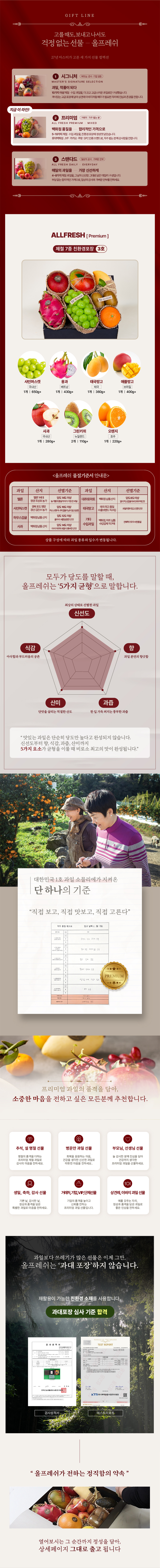 프리미엄 과일선물세트 친환경포장 3호+카드(가방 증정)
