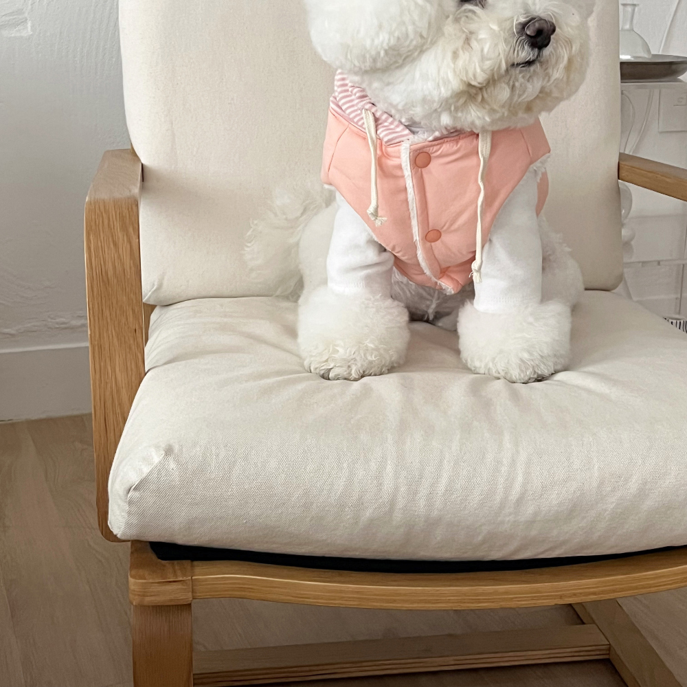 패딩 크림 색상 이미지-S30L69