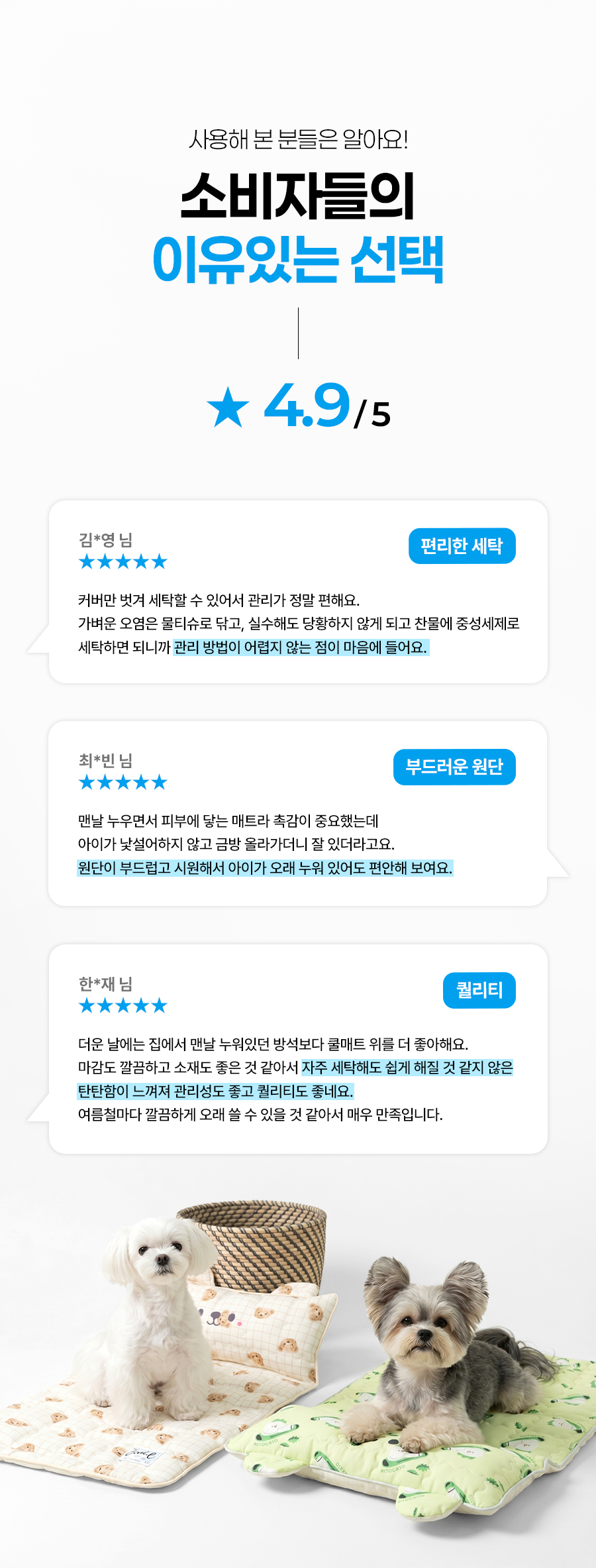 재희 세팅 중 쿨매트