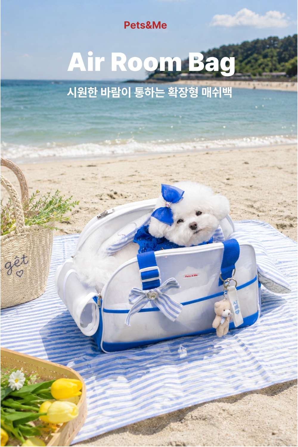 에어 룸 매쉬 가방 확장형 여름 이동장