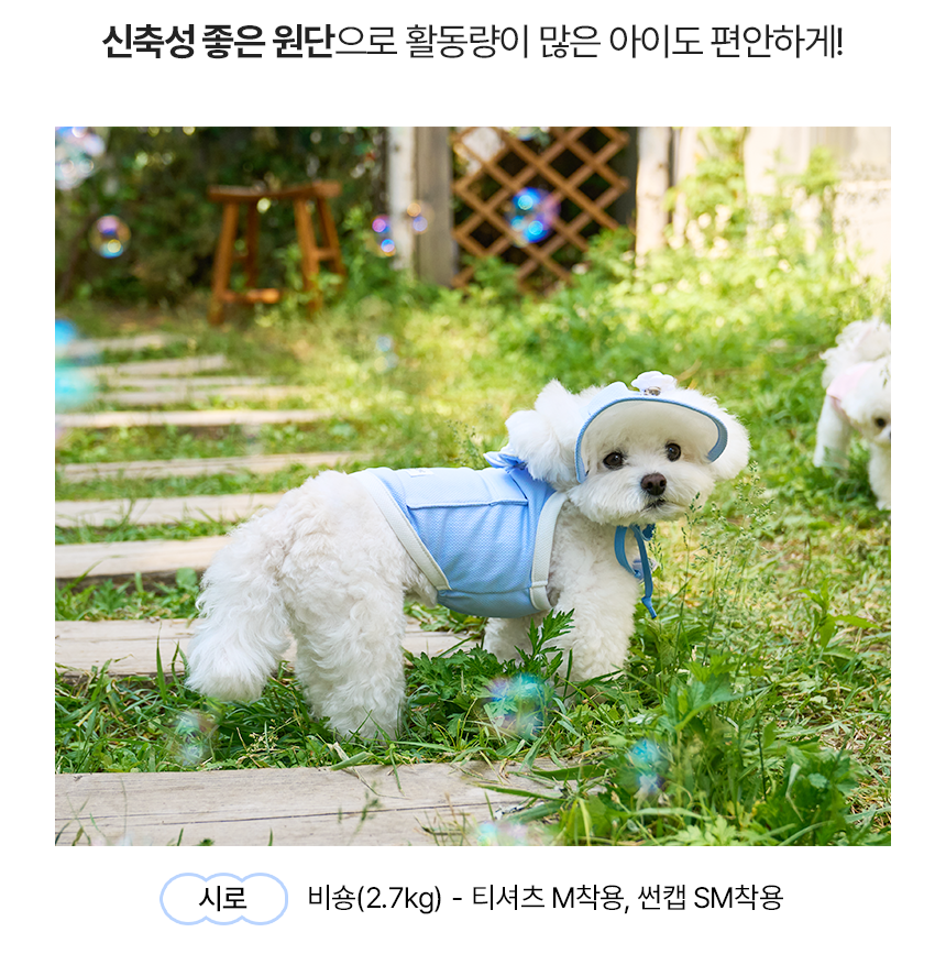 [쿨링] 강아지 아이스팩 러블리 쿨조끼