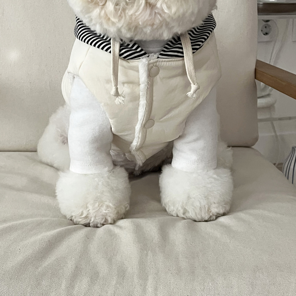 패딩 모델 착용 이미지-S30L25