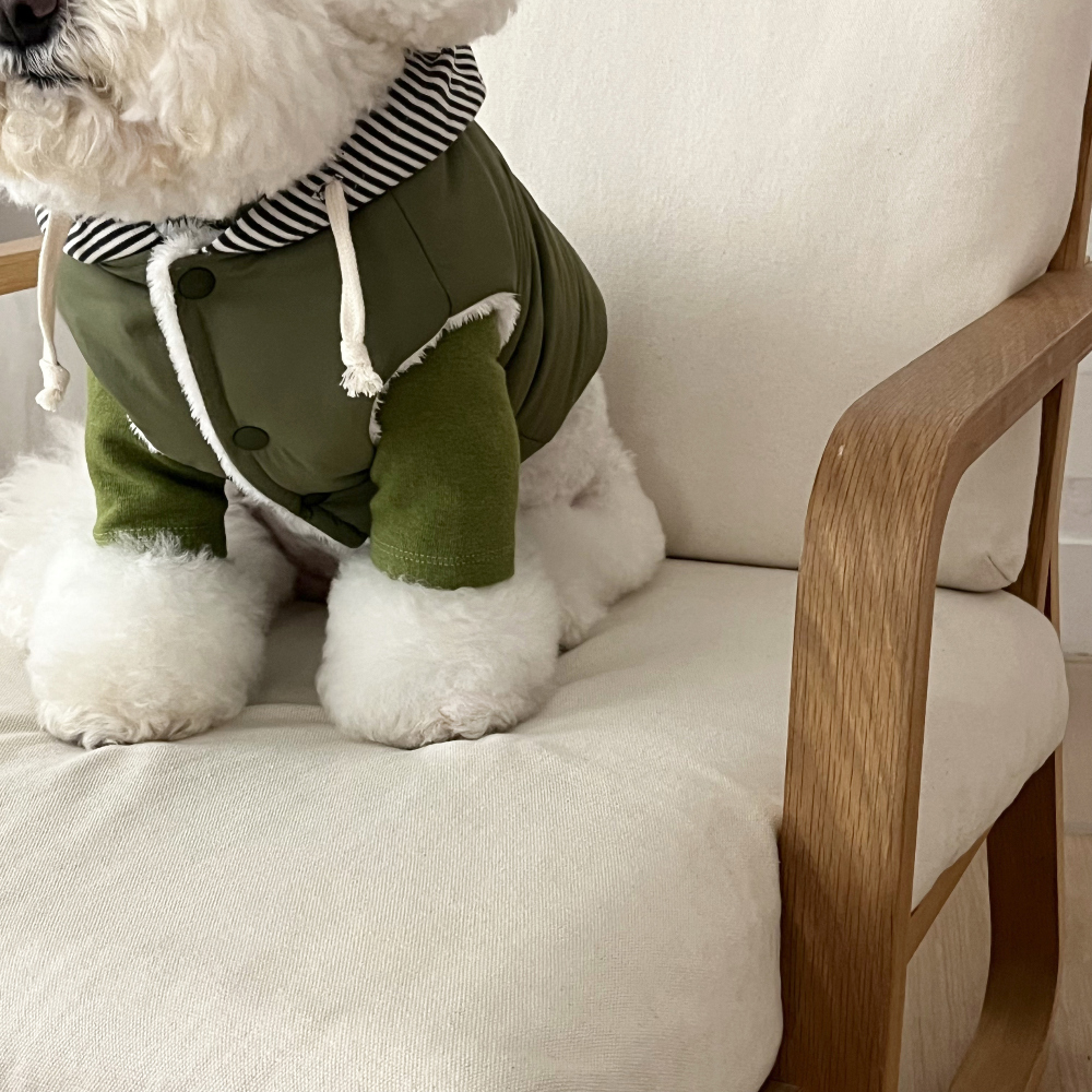 패딩 모델 착용 이미지-S30L50