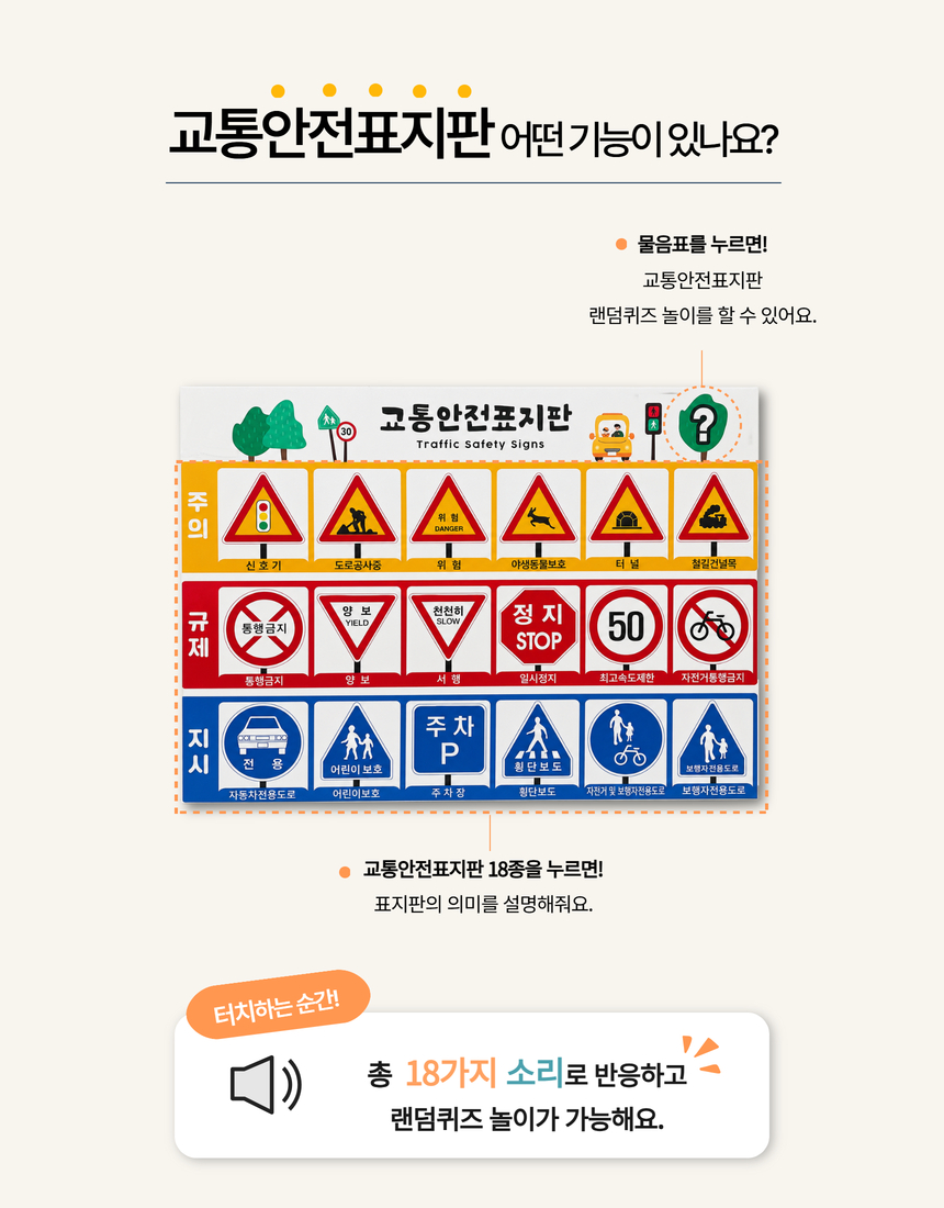 쇼쿠션 교통안전표지판