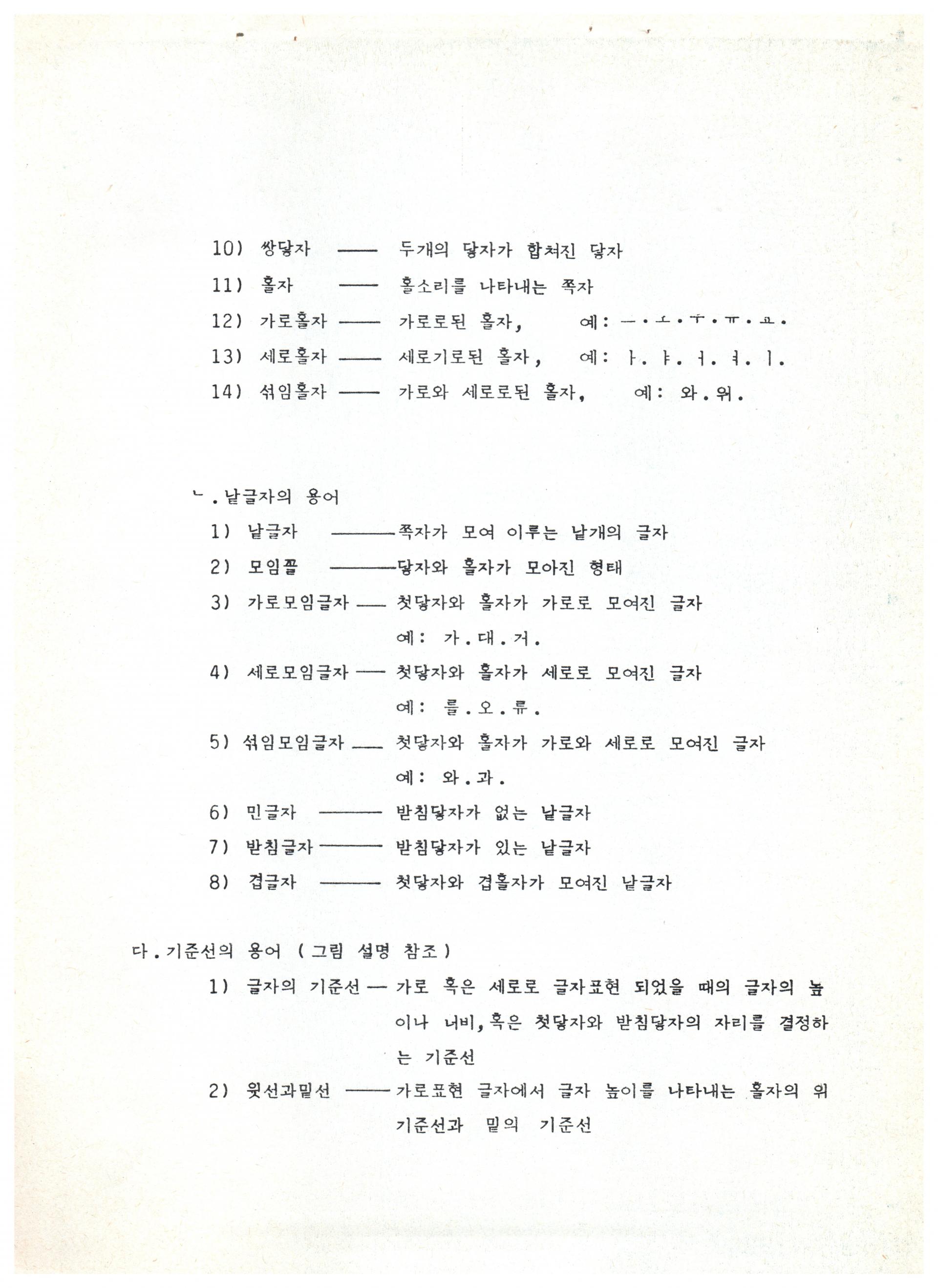 글꼴모임 글꼴 용어 한글 타이포그래피 심우진