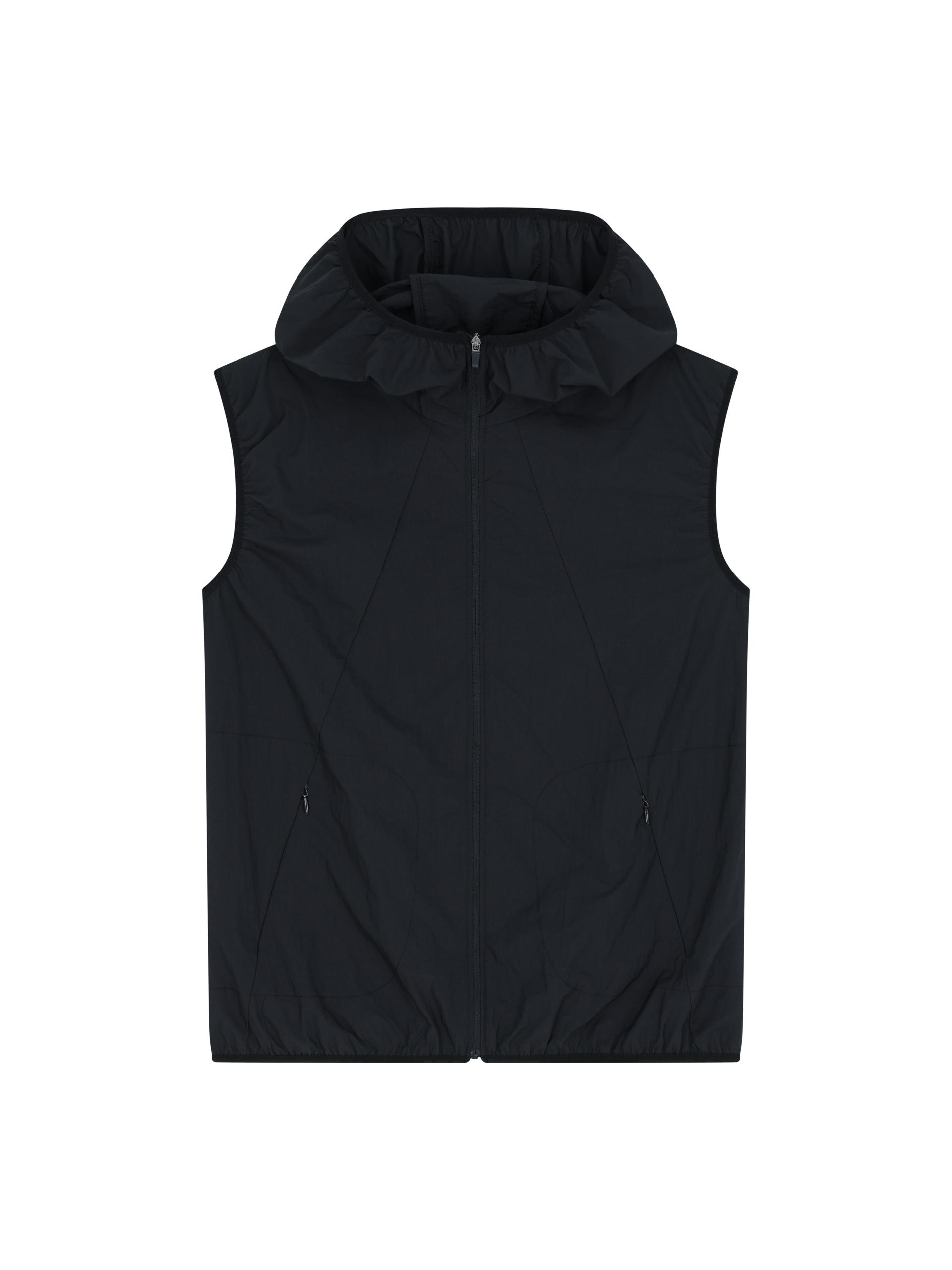 zip-up hoodie vest