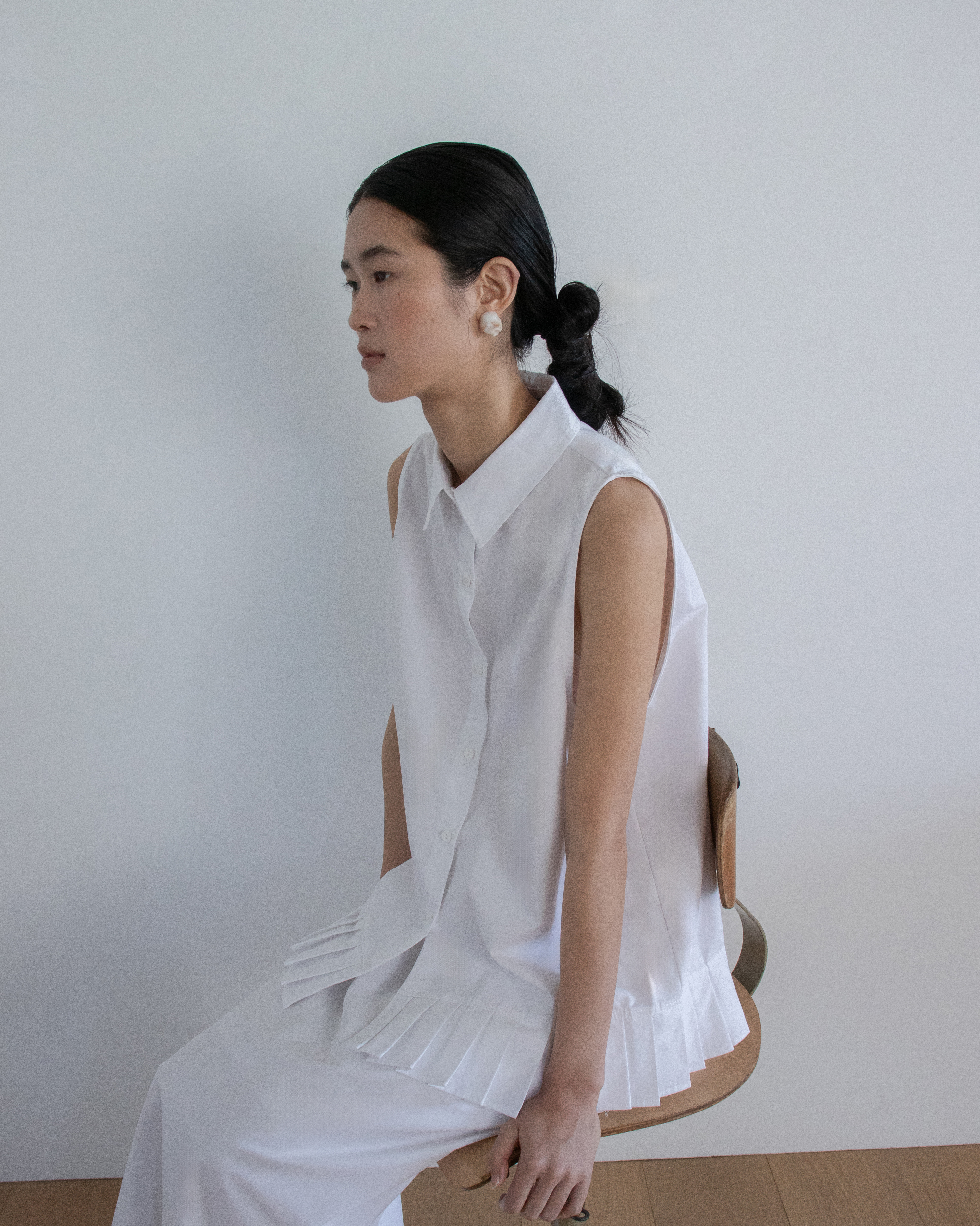 cotton pleats skirt