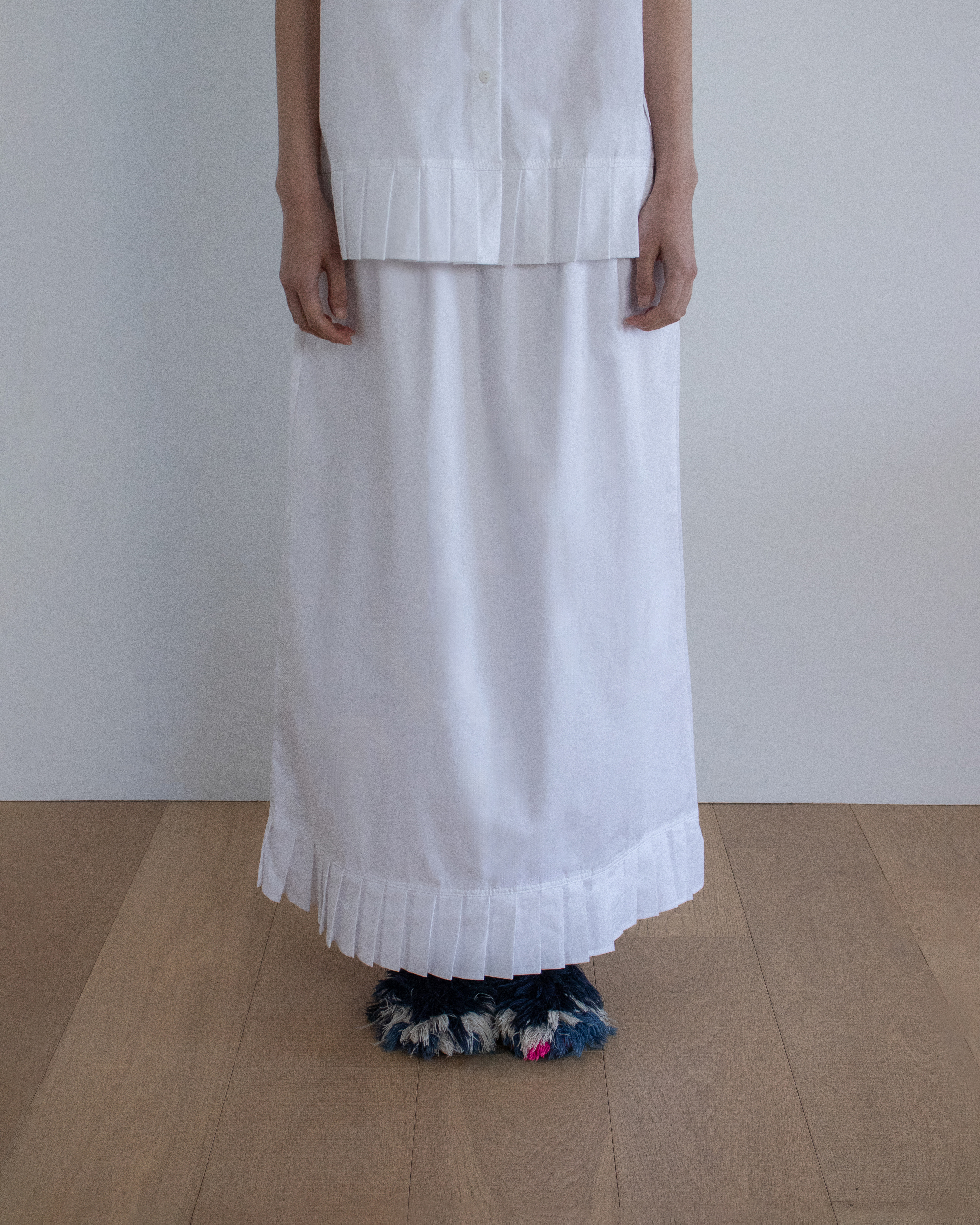 cotton pleats skirt
